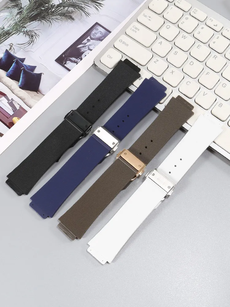 Suitable for Hublot Big Bang Classic Fusion Soul BIG BANG Convex Silicone Watch Strap Men