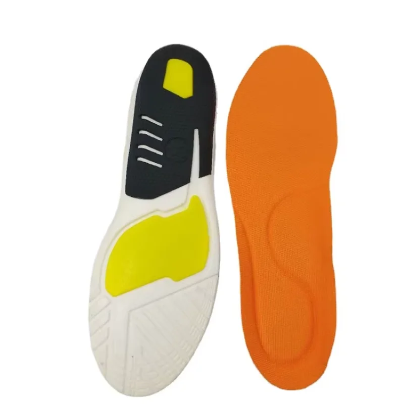 PU Foam Sports Insoles - High Elasticity & Arch Support, Shock-Absorbing for Running/Basketball, Odor-Proof & Breathable Design