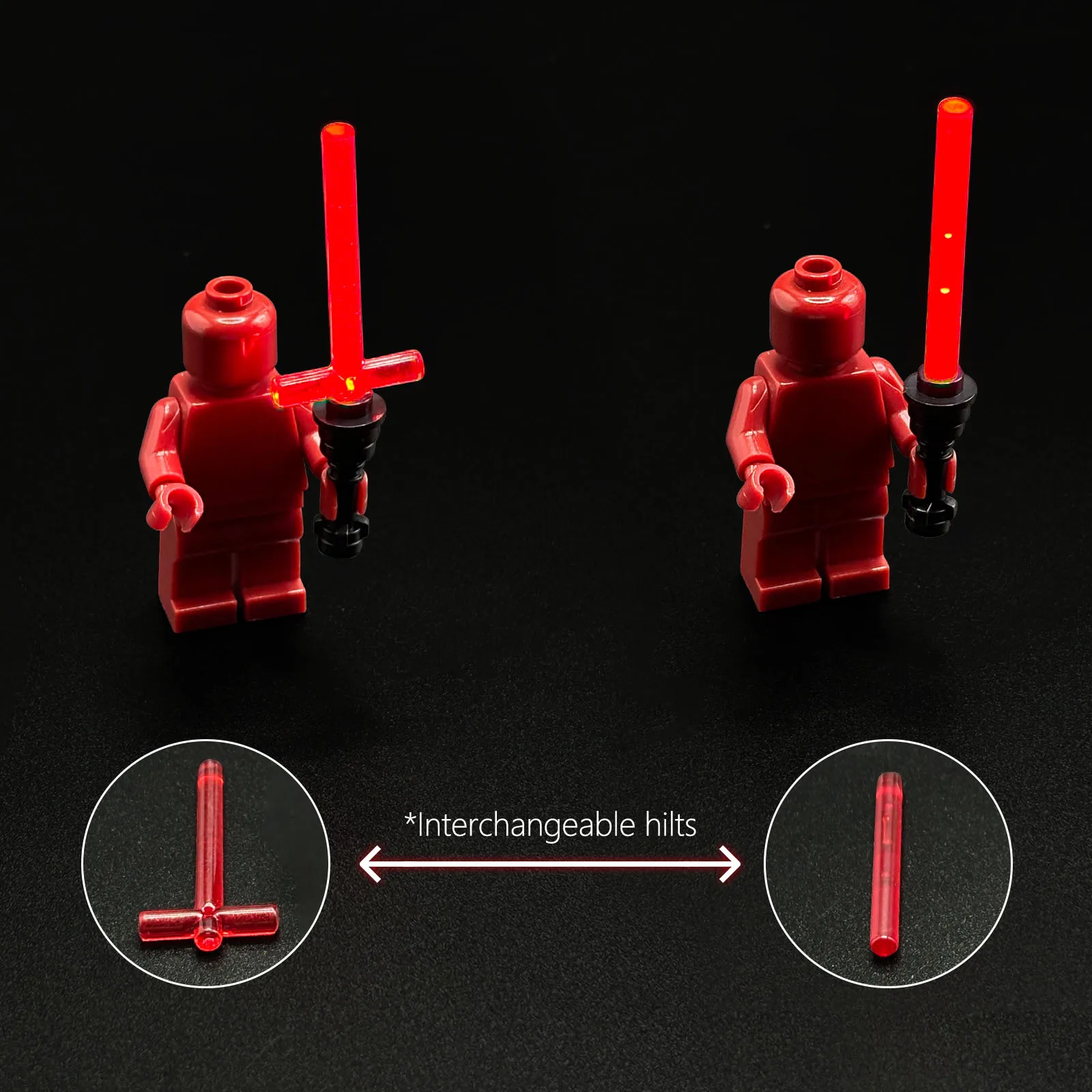 ملحقات شخصيات LYBMTWF Lightsaber الصغيرة، ملحقات أسلحة لعبة مكعبات البناء