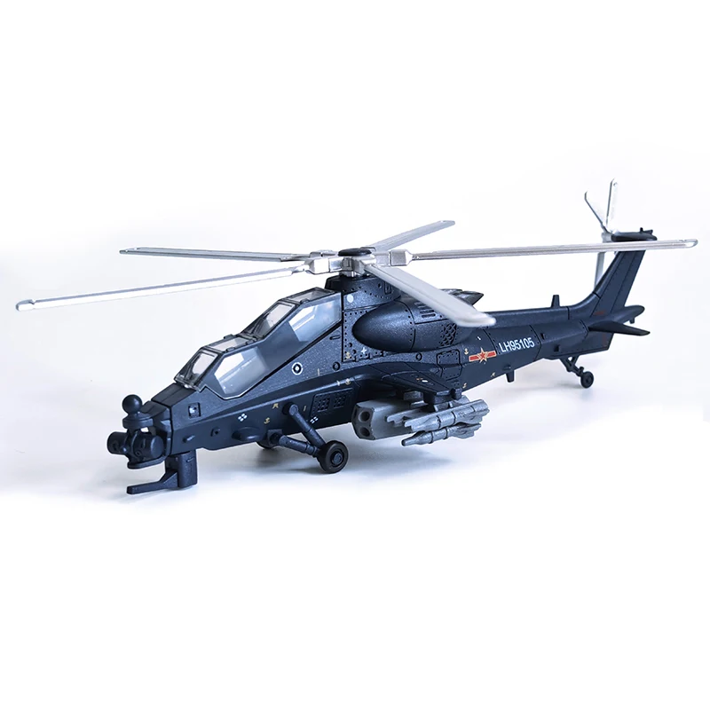 1/72 DIY Toy Chinese Z-10 EC-665 Tiger AH64 KA52 Assembled Armed Helicopter Military Model For Xmas Gift Home Collection