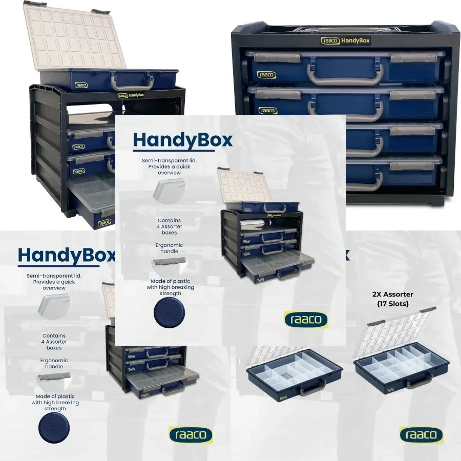 HandyBox Toolbox Storage and Carrying System - Small Parts Storage