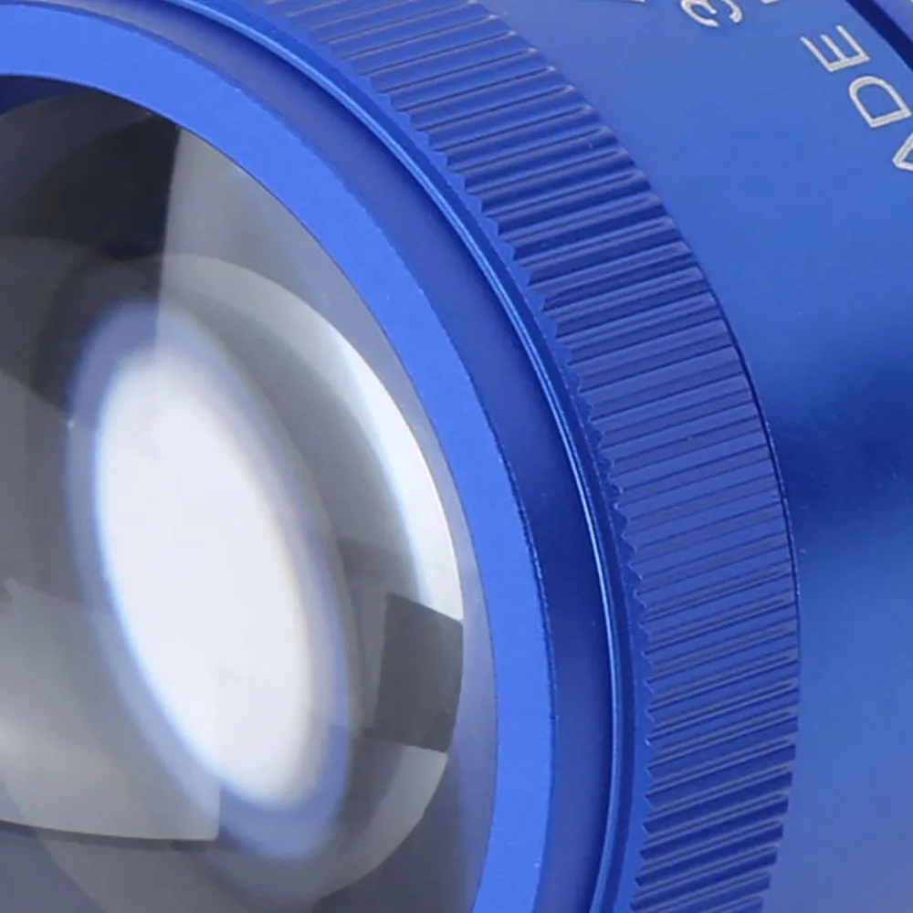 Professional 42mm29mm Size Magnifying Glass Blue Color 30X Portable Magnifier Jewelry Identification Magnifier Watchmaking