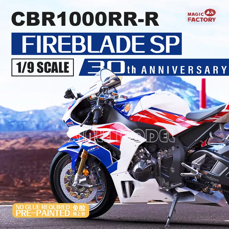 

Magic Factory Plastic Assembled Model Kit 1401 30th Anniversary Special Edition Fire Blade CBR1000RR-R Pre-Colored 1/9