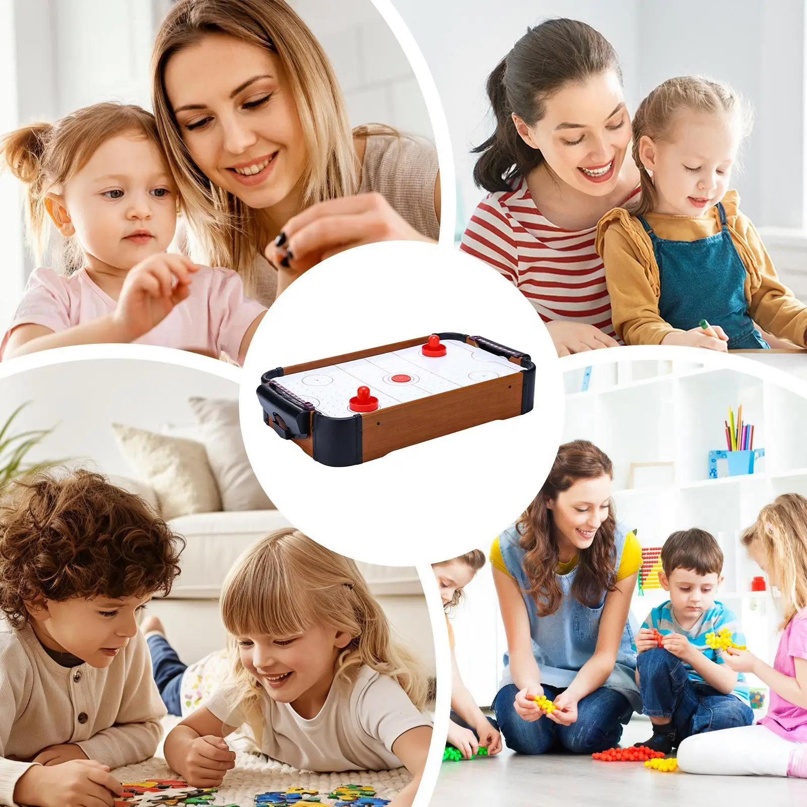 

Аэрохоккейная игра Настольная стратегическая игра для двух игроков Аэрохоккейный аркадный стол для детей для мужчин, женщин, мальчиков, девочек, молодежи, подростков, дня рождения