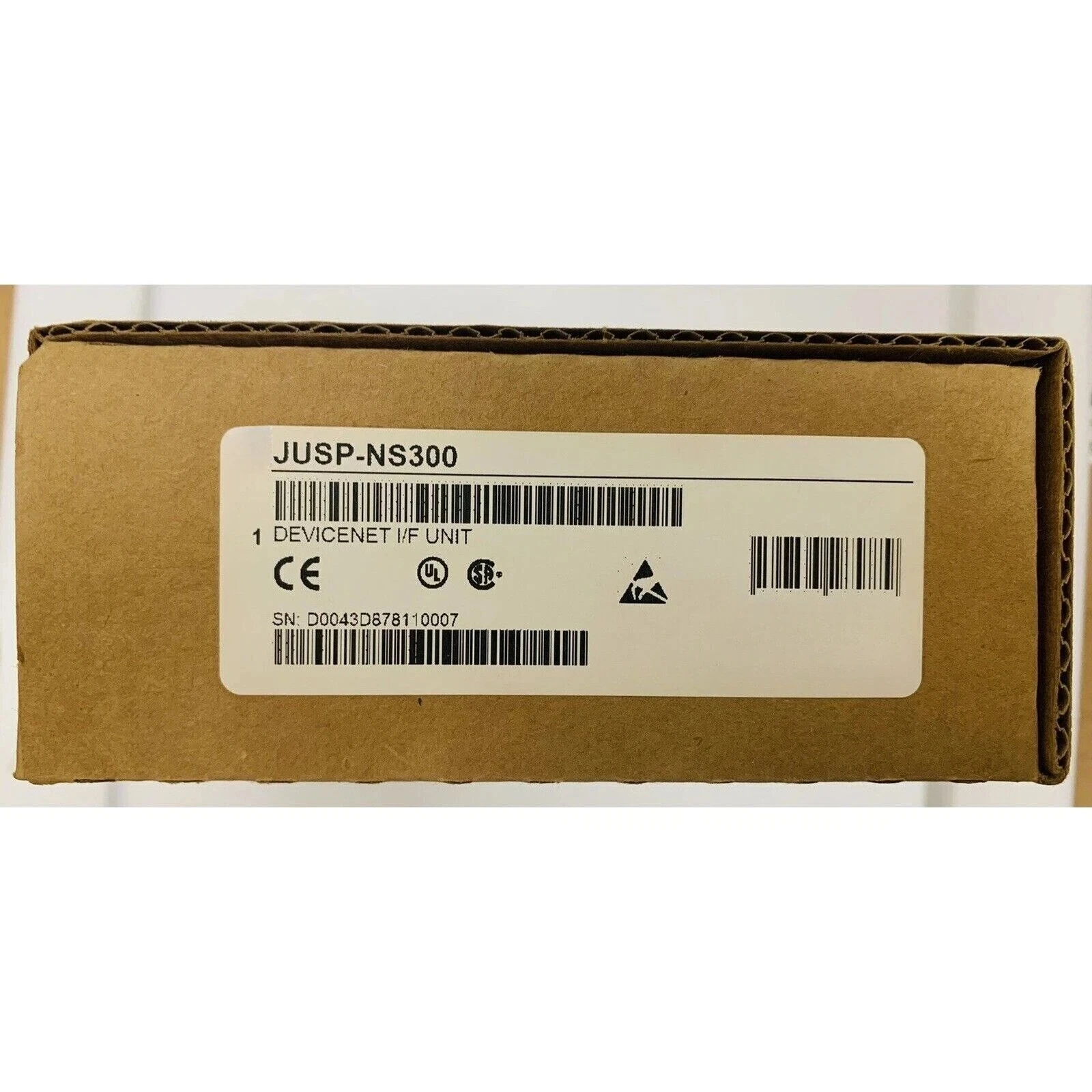 

Brand New Original JUSP-NS300 DEVICENET INTERFACE MODULE CONFIGURABLE INDEXER 30W 55KW NEW