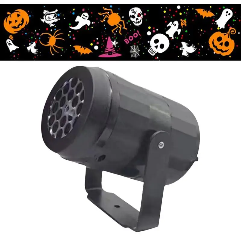 Halloween Projector Lights USB Powered HD Halloween LED Projector Lamp Waterproof Outdoor Halloween Decoration Accessories