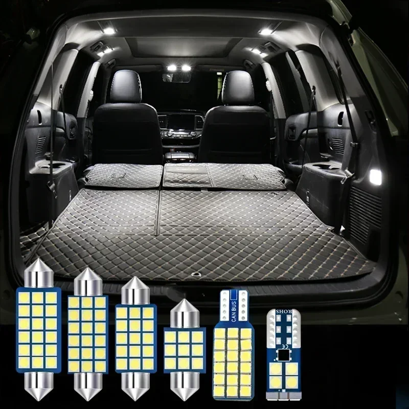 For Honda CR-V CRV CR V 2007 2008 2009 2010 2011 2012 12v 8pcs Car LED Bulbs Interior Dome Reading Lamp Trunk Light Accessories