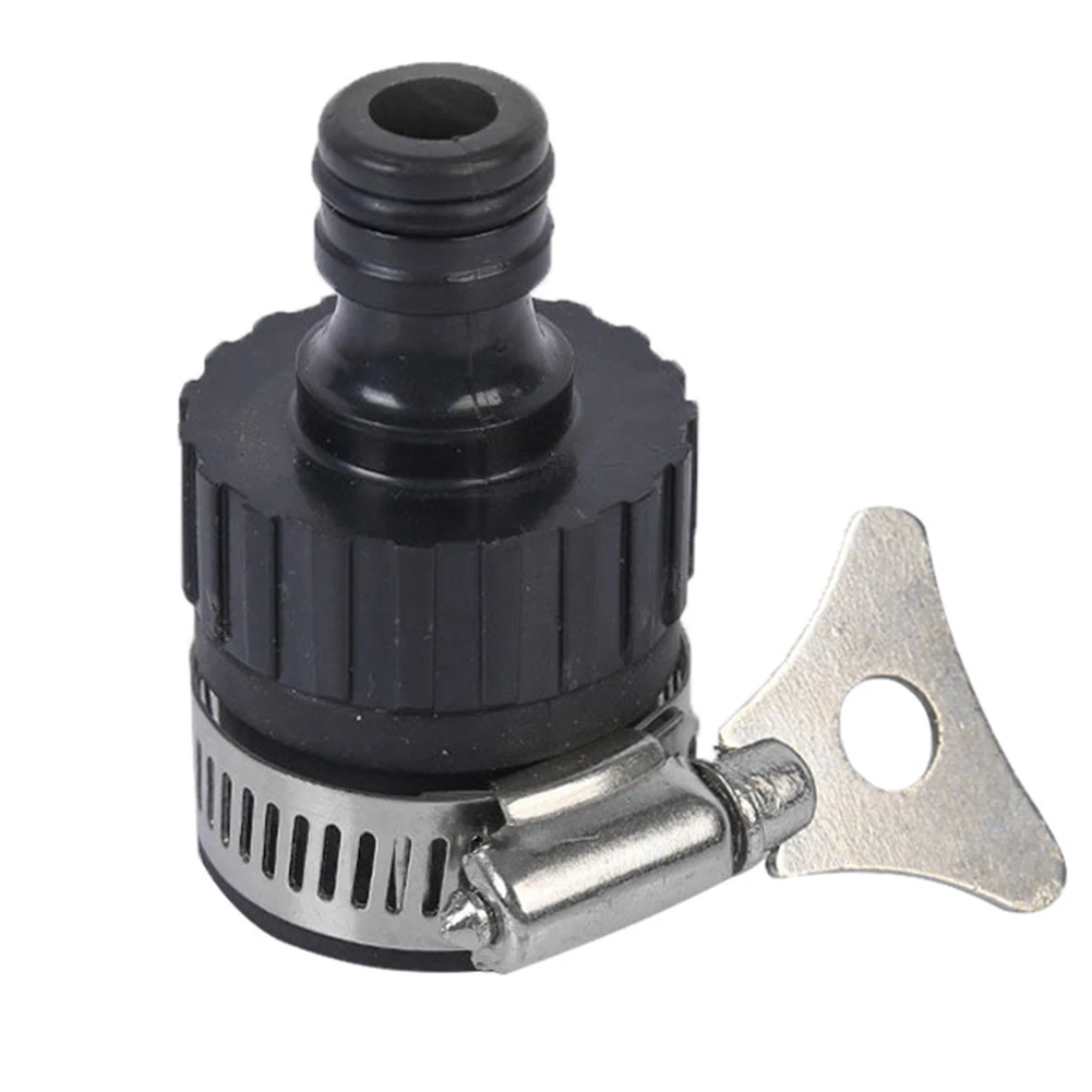

Multipurpose Hose Adapter for Taps Quick Connect Leakproof with Stainless Steel Clip and Soft Rubber Seal for Watering