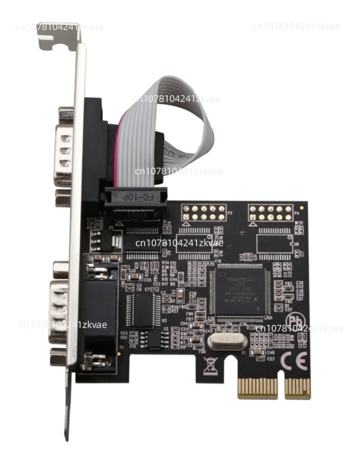 

PCIe Serial Port Card PCI-E to 2 Serial Port RS232 Industrial Control Extended Card Mcs9900 Ax9900 Chip