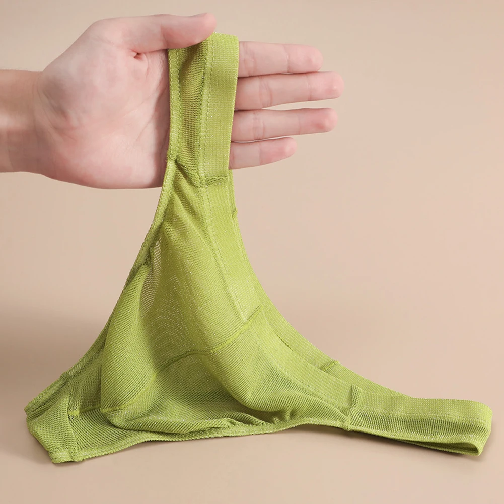 

Men See Through Pouch Briefs Very Sexy Thongs G Strings Underwear Low-Waist Hot Lingiere Elastic Panties Breathable Underpants