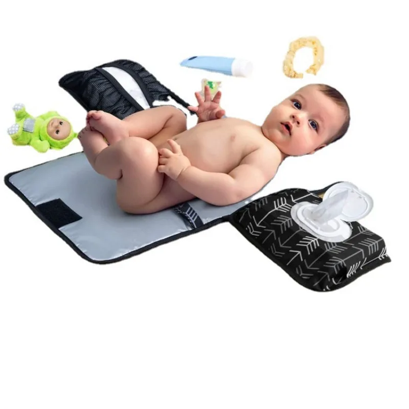 Baby Outdoor Foldable Diaper Changing Pad Baby Travel Portable Diaper Pad Newborn Maternal and Infant Bag