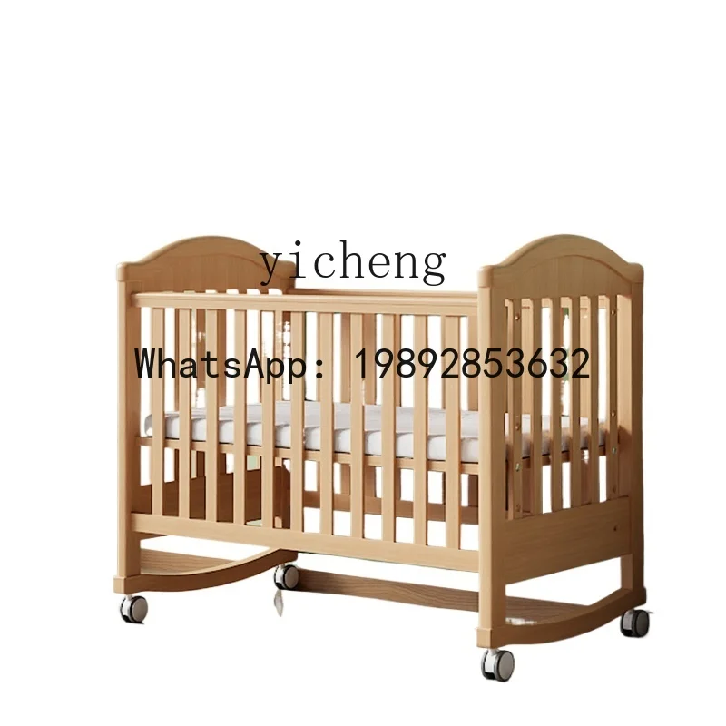 AG  Baby Splicing Bed Movable  Wood Multifunctional Bassinet Children's Bed Babies' Bed