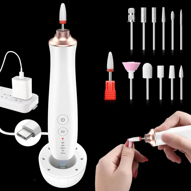 40000rpm Machine Pour Pedicure Et Manicure Drill for Professional Nails Drill File Rechargeable Electric Nail File