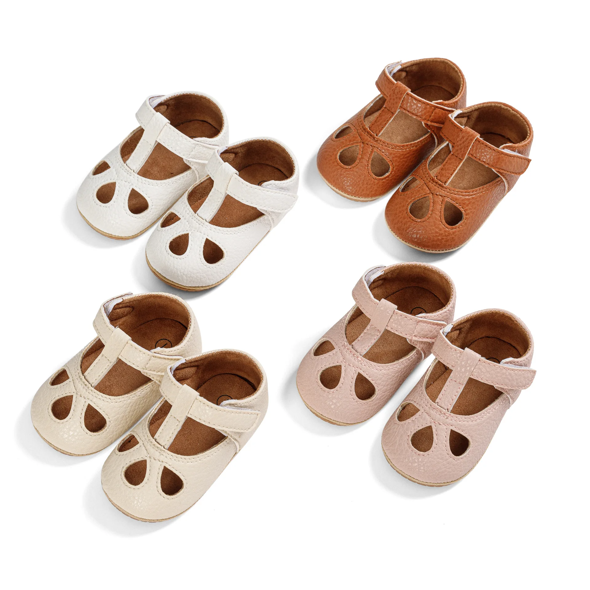 Baby Summer Sandals Infant Boy Girl Shoes Rubber Soft Sole Non-Slip Toddler First Walker Baby Crib