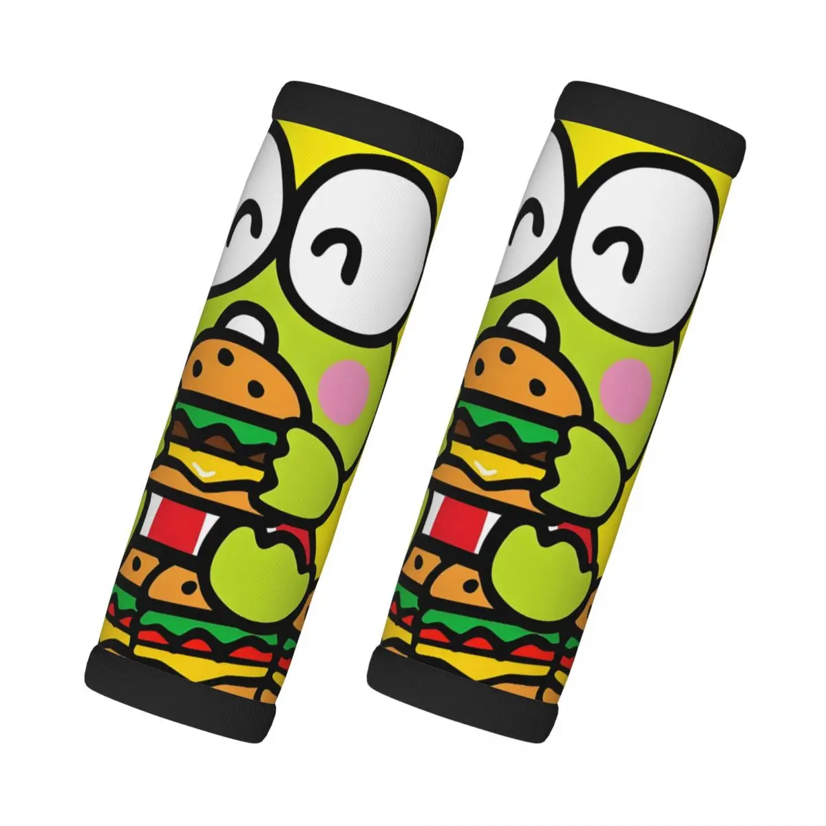

Custom Kerokero Keroppi Luggage Handles Wrap Grips 2 Pcs Neoprene Suitcases Luggage Travel Accessories For Backpack Shoulder Pad