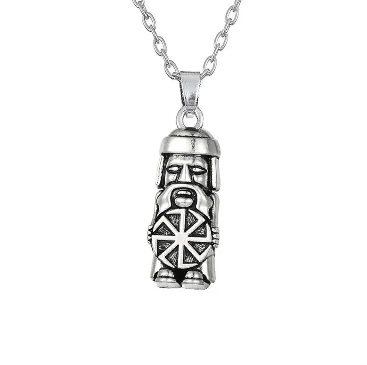 Fashion Nordic Ancient God Statue Slavic God Boy Hip Hop Punk Party Charm Accessories Halloween Gift