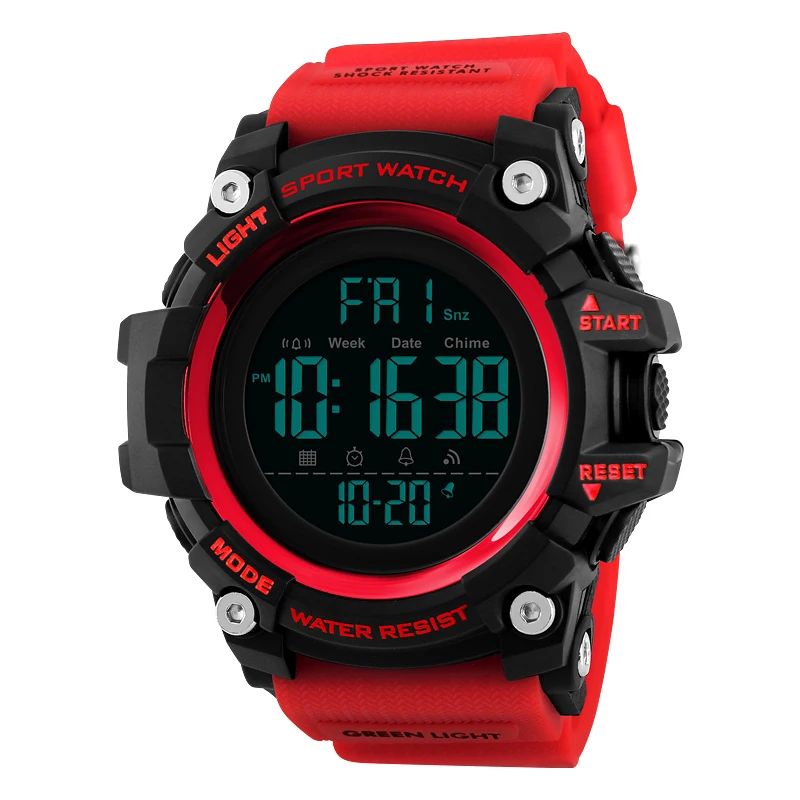 SKMEI Multifunction Fitness Watches Top Brand Outdoor Sport Smart Watch Men 5Bar Waterproof Digital Watch reloj hombre 1227/1384