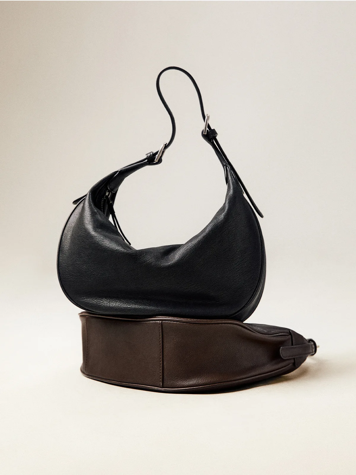 

Женская винтажная кожаная сумка-полумесяц, сумка-хобо с регулируемым ремешком, кошелек на плечо в форме полумесяца на зиму и осень