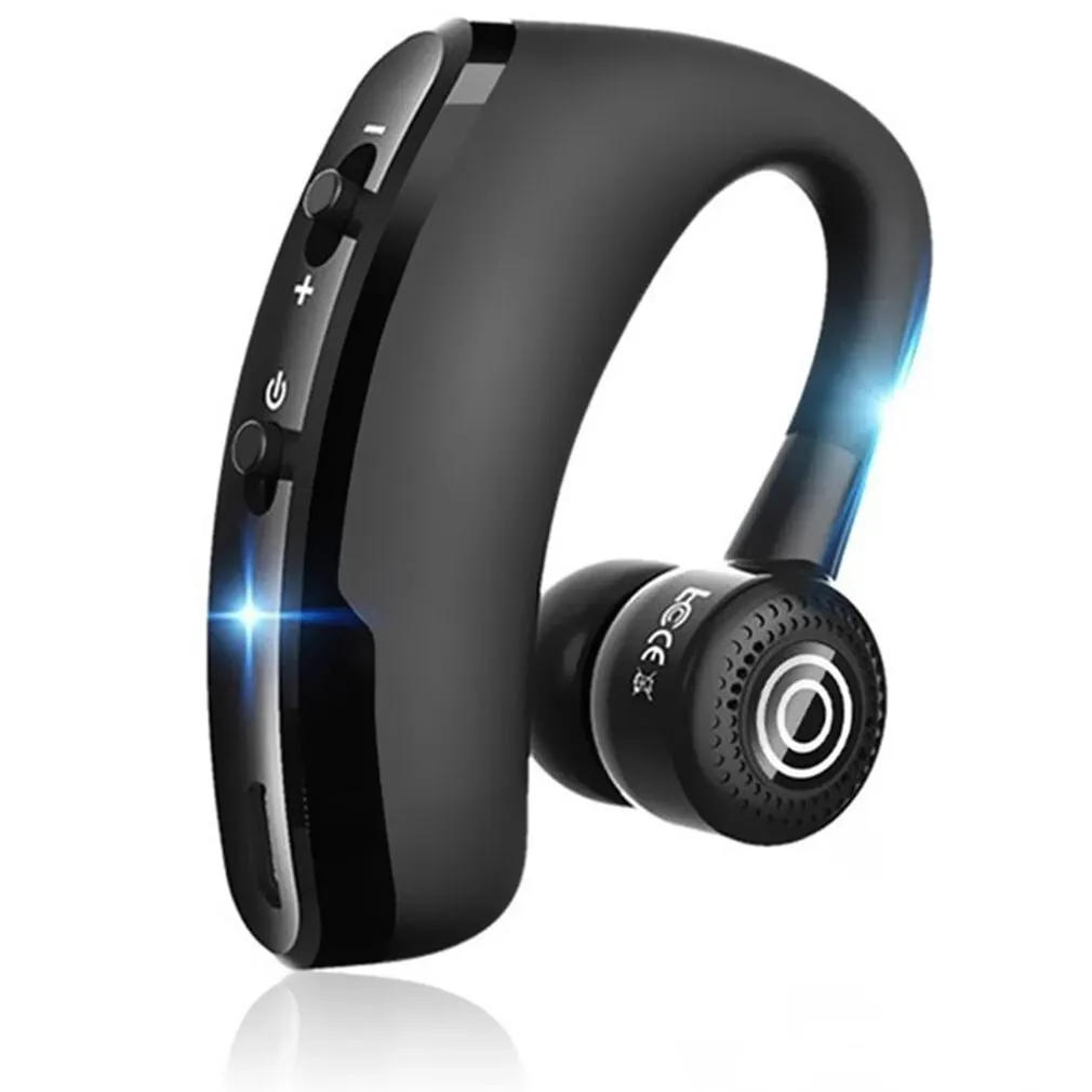 V9 Wireless Bluetooth Earphones Hanging Ear Long Standby Sports In-Ear Noise Reduction Lightweight Headphones Dropshipping