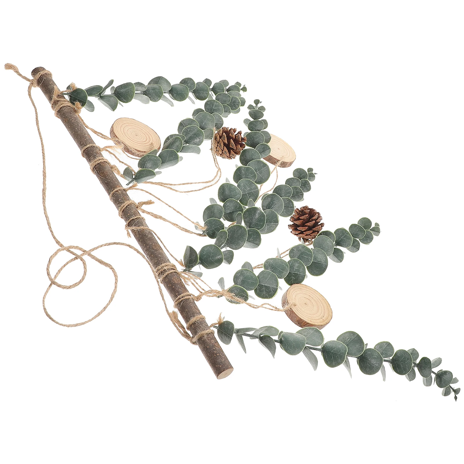 

Realistic Eucalyptus Wall Hanging Decor Artificial Leaf Plants for Living Room Bedroom Wedding Party Home Gathering Green Leaf