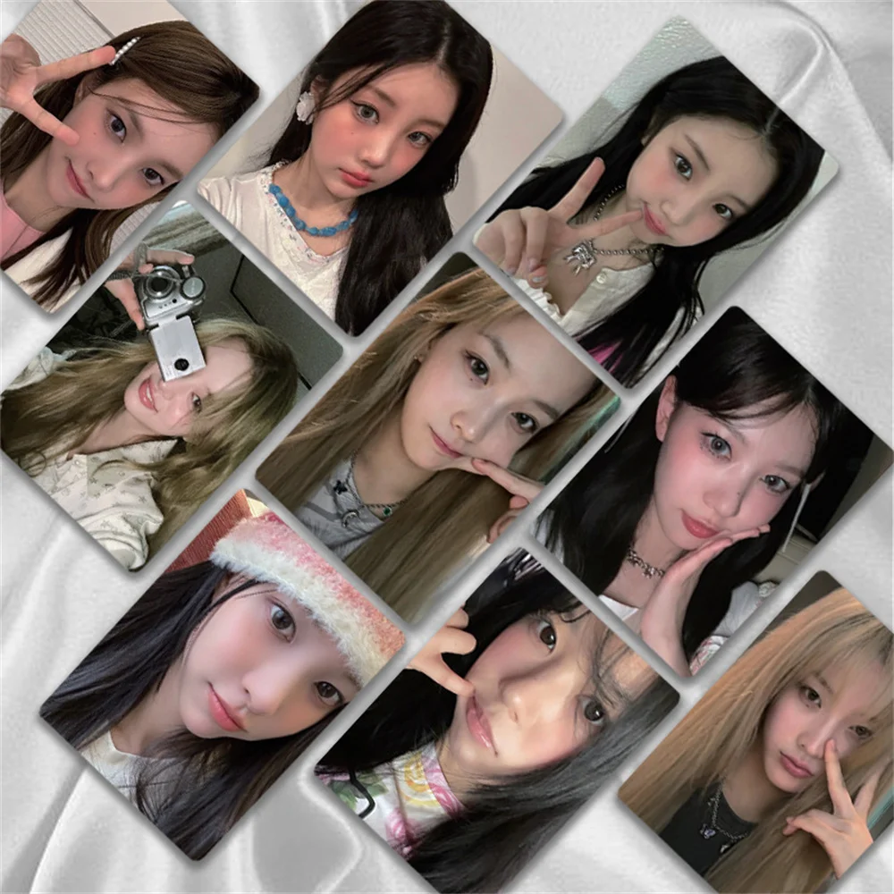 Kpop Fromis_9 Laser Boxed Card 50pcs/Set High Quality HD Photo Double Sides Printing Korean Style LOMO Card Fans Collection