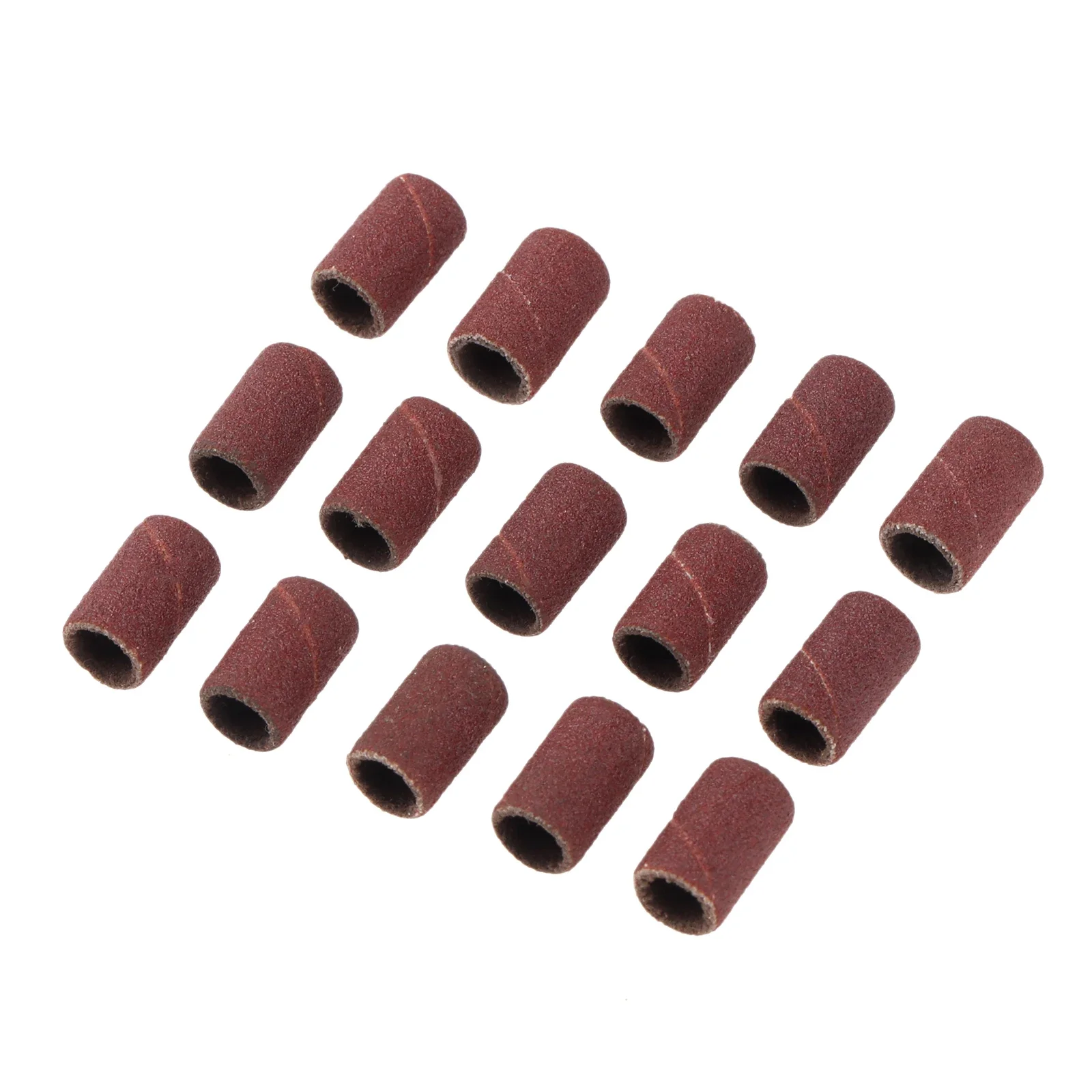 100Pcs 6.35Mm Drum Pengamplasan Band untuk Kuku Bor Listrik Aksesoris Manikur Pedikur Alat Poles Grit 80 120 180 240 320 600