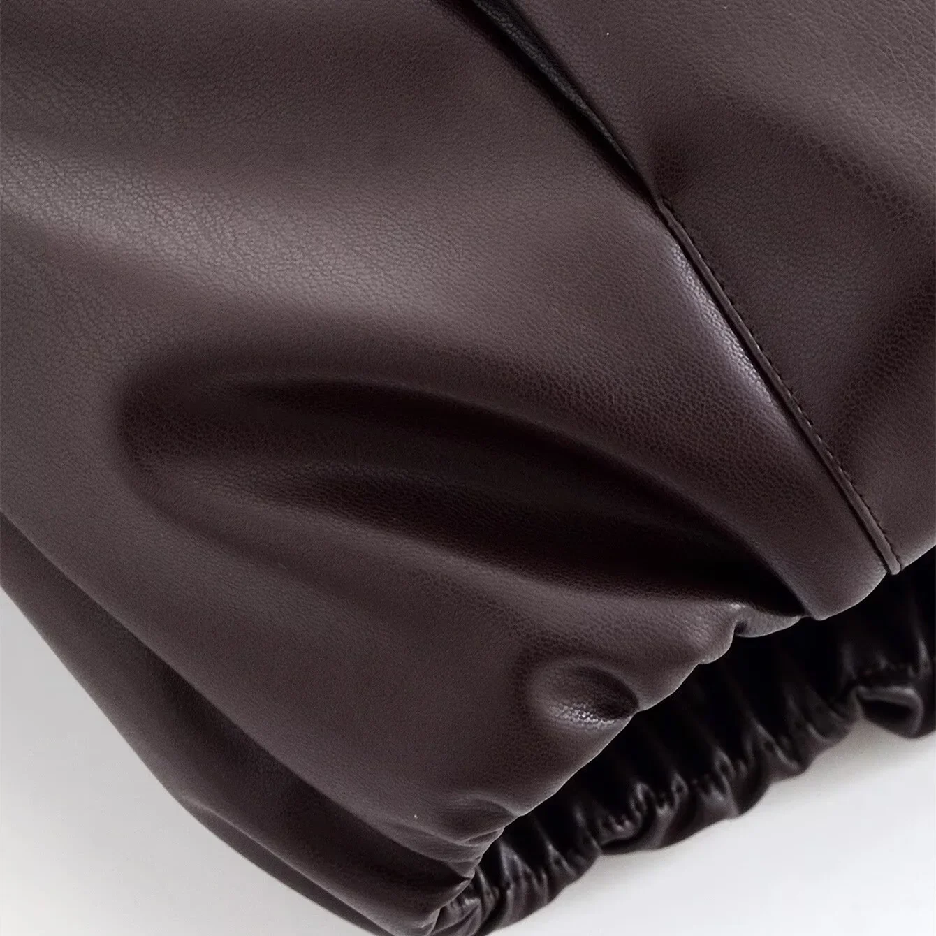 Winter Neue Frauen Lose Beiläufige Einfache Vielseitig Revers Langarm Faux Leder Zipper Weibliche Baumwolle Jacke