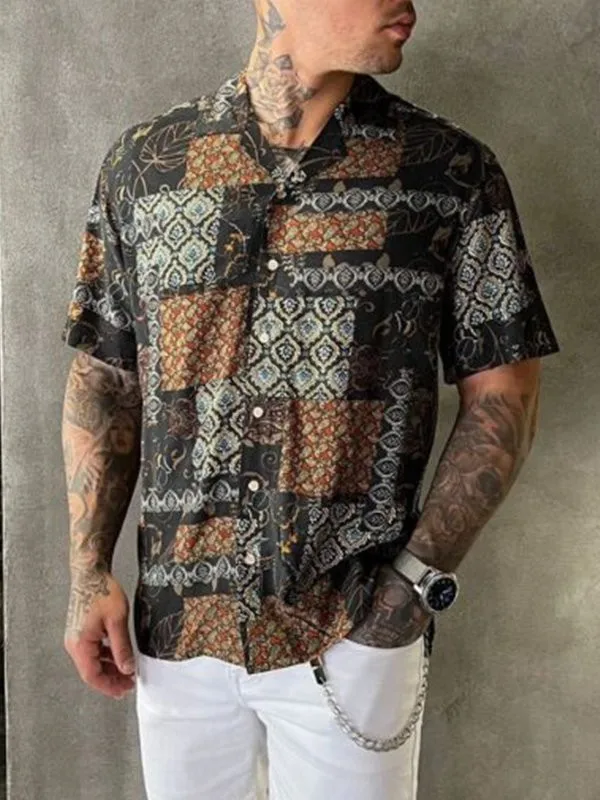 Camiseta con estampado de plantas para hombre, camisa de primavera y verano con orientación exterior, Ocio en casa, 3d, 2024