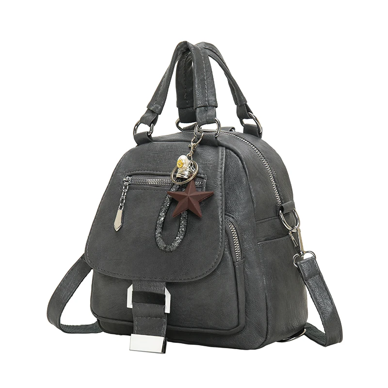 Multifunction Leather Backpacks For Women Travel Backpack Mini School Bags For Teenage Girls Fashion Designer Shoulder Bag