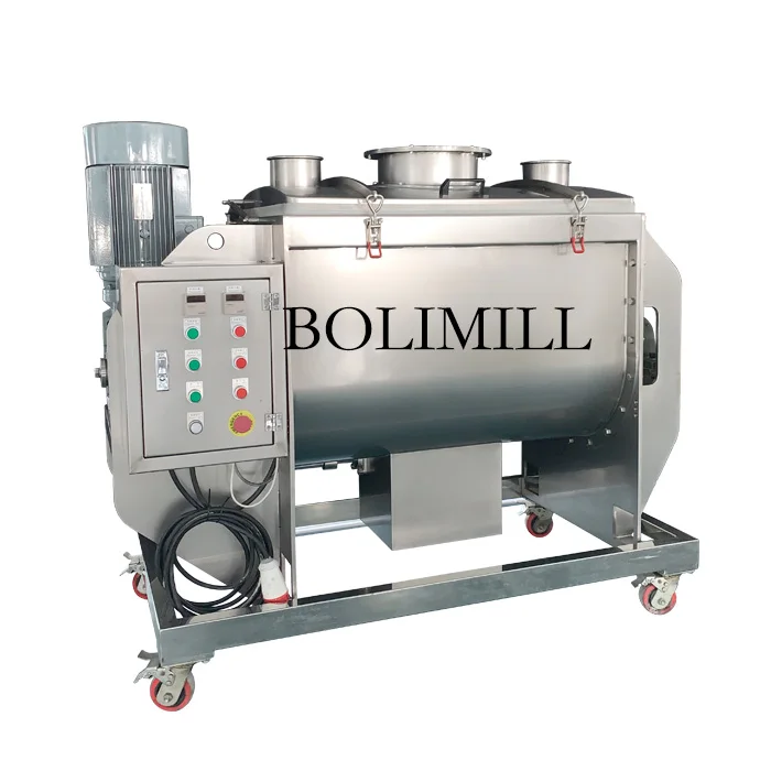 1000 L Stainless Steel Horizontal Ribbon Mixer for Food Powder Mushrooms