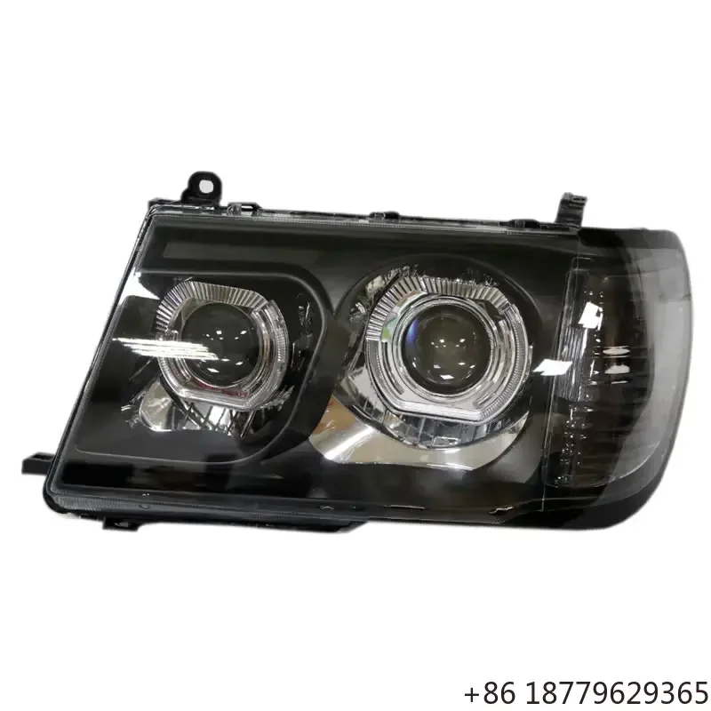 Custom Full LED Headlights with Bi-Xenon Projector Lens DRL Off-Road SUV Fitment