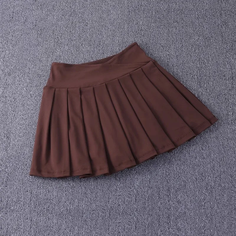 Women\'s Quick Dry Pleated Tennis Skirts Mid Waisted Cute Athletic Workout Running Sports Golf Skorts
