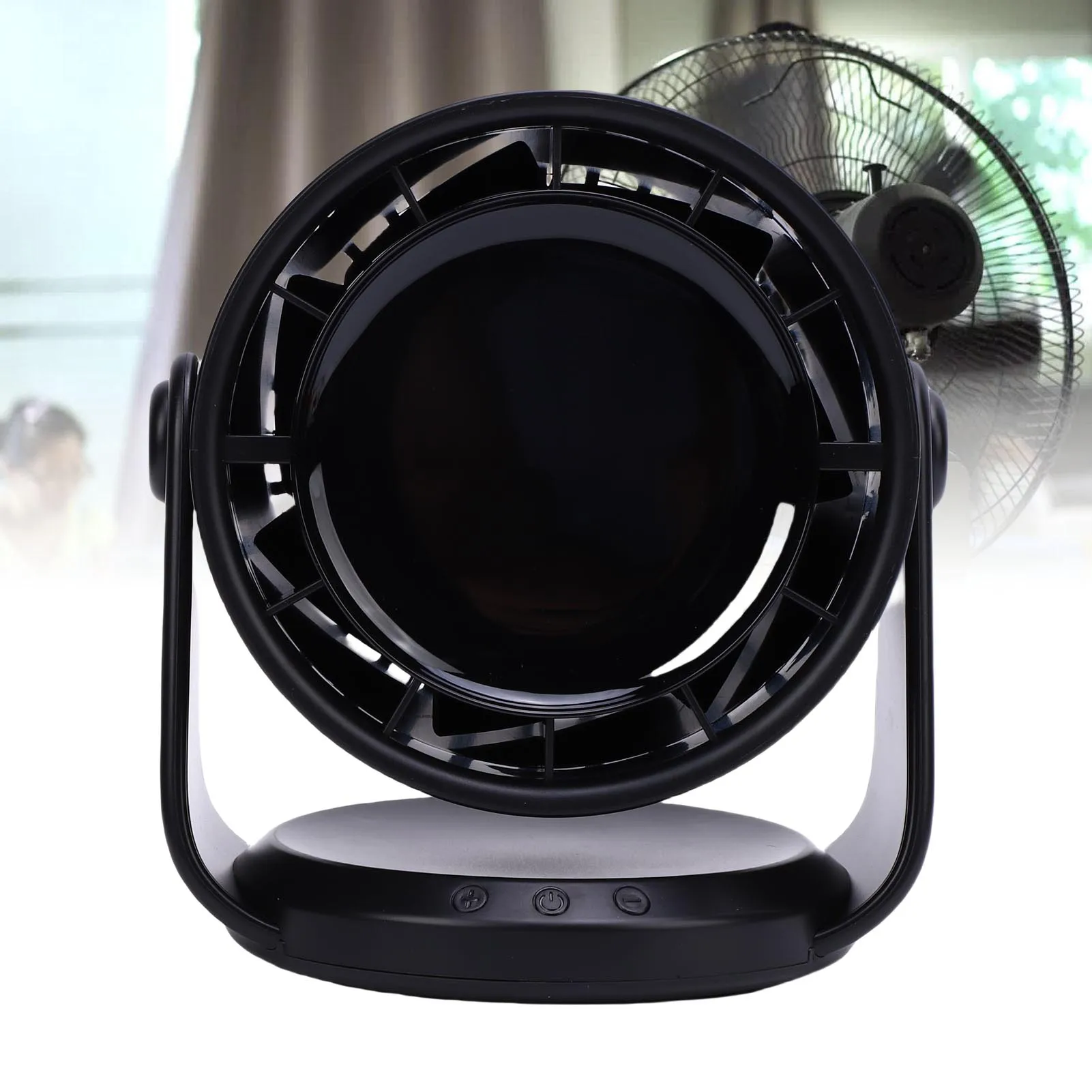 Table Fan Quiet Wall Mounted Desk Fan Digital Display Rechargeable USB Fan 100 Speeds for Home Office Kitchen Travel Camping