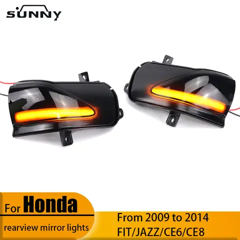 För Honda Fit FIT/JAZZ GE6/GE8 09-14 varselljus backspegel LED blinkers 10 best sales Honda Jazz GE8 - №3