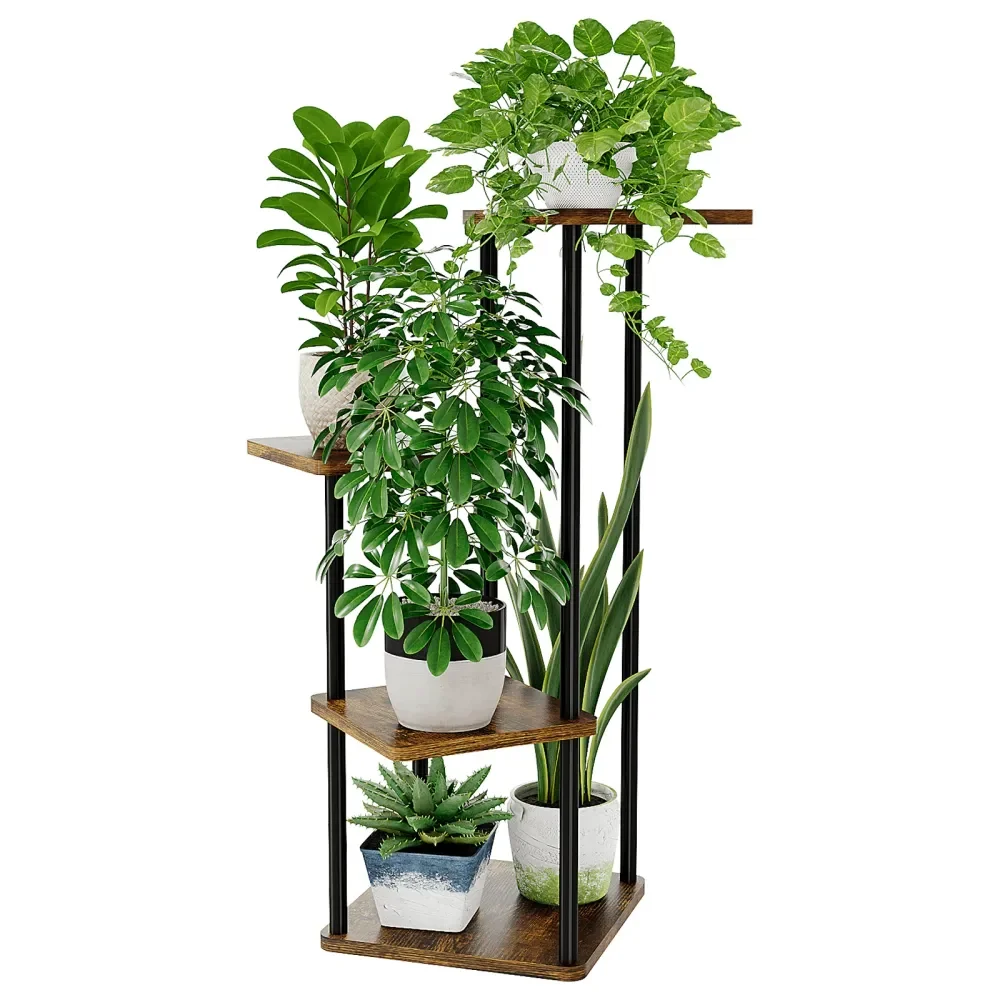 

Tier Plant Stand Small Plant Shelf For Indoor Plants Corner Flower Stand Wooden Plant Holder For Balcony Living Room Bedroom Br