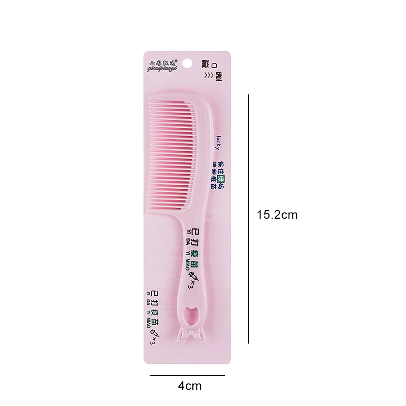 Portable Handle Mini Small Hairbrush Cute Cartoon Bow Bunny Ears Hair Brush Comb for Women Girl Children Bath Health Care Tools