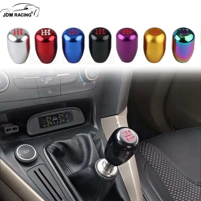 EVGATSAUTO Auto 5 Speed ​​& 6 Speed ​​Manual Versnellingshendel Knop Stick Head Fit voor 2005 2006 2007 2008 2009 2010 2011 Shifter Knop(5 speed