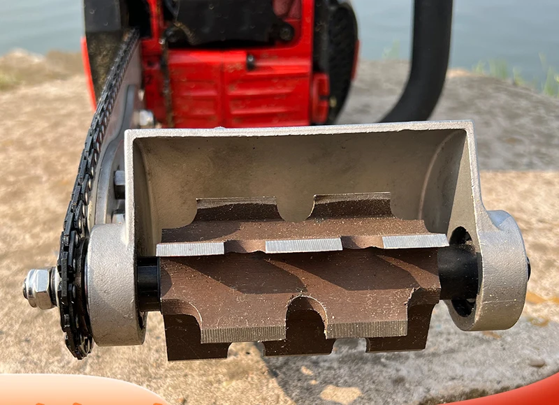 Imagem -04 - Gasolina Elétrica Universal Chain Saw Superfície de Madeira Árvore Casca Descascador Raspador Plaina Lâmina Faca Planta Polonês Peel Tool 325
