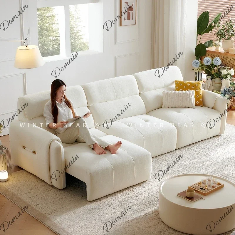 XY Full Size Armrest Electric Sofa Beige Luxury Sleeper Lounges Recliner Chair Oversized Modern Indoor Woonkamerbanken Furniture