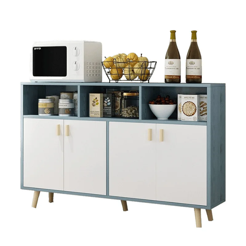 

Side cabinet Simple cupboard Cabinet assembly Solid wood leg wine