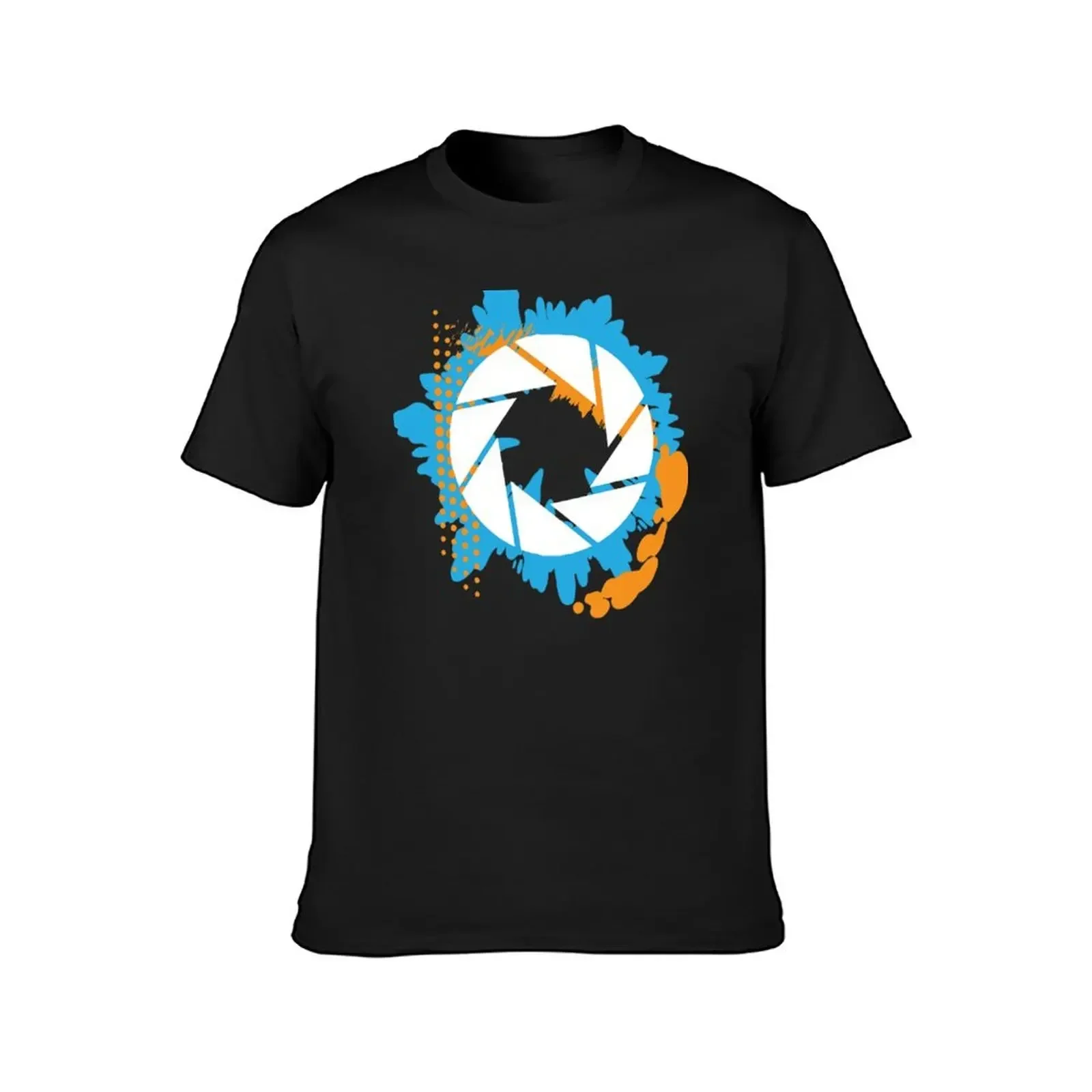 Portal - Abstract Aperture Logo T-Shirt basketball graphic tees Short sleeve tee aesthetic clothes slim fit t shirts for men