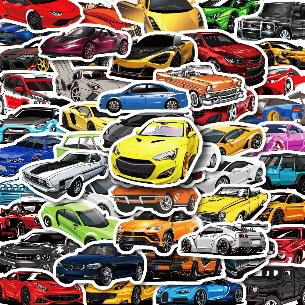 10/30/50pcs JDM Retrofit Racing Car Graffiti Stickers Laptop Guitar Suitcase Motorcycle Phone Sticker Decorative Toy for Kids