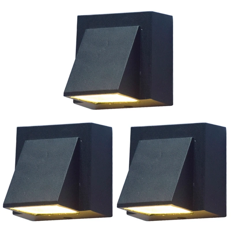 

3X 3W Modern Minimalist Creative Outdoor Waterproof Wall Lamp LED Outdoor Garden Light Door Light