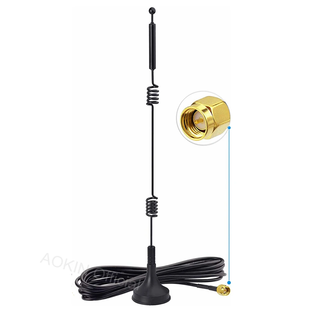 

Dual Band WiFi 2.4GHz 5GHz 5.8GHz 9dBi Magnetic Base SMA Male Antenna for Wireless Vedio Vehicle Truck Trailer Camera