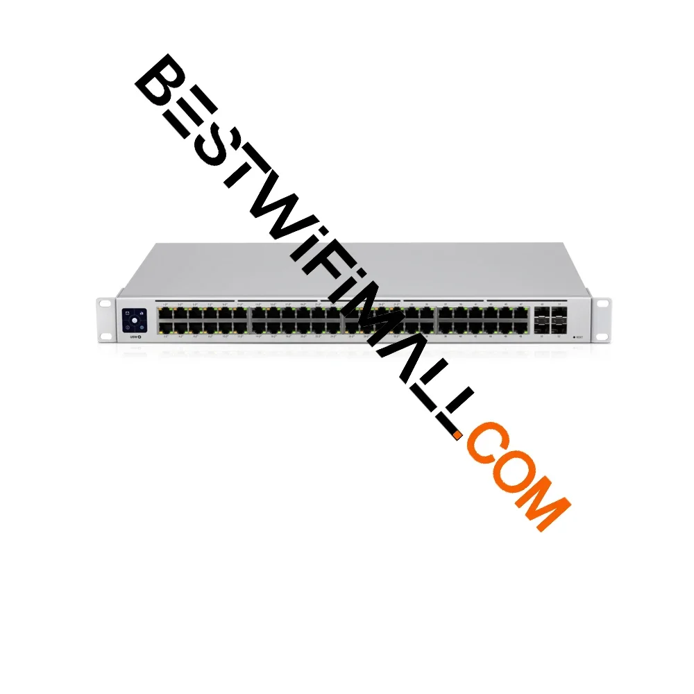 UBIQUITI USW-48-POE PoE Switch 48 Ports 195W PoE Availability Layer 2 With A Silent Fanless Cooling System