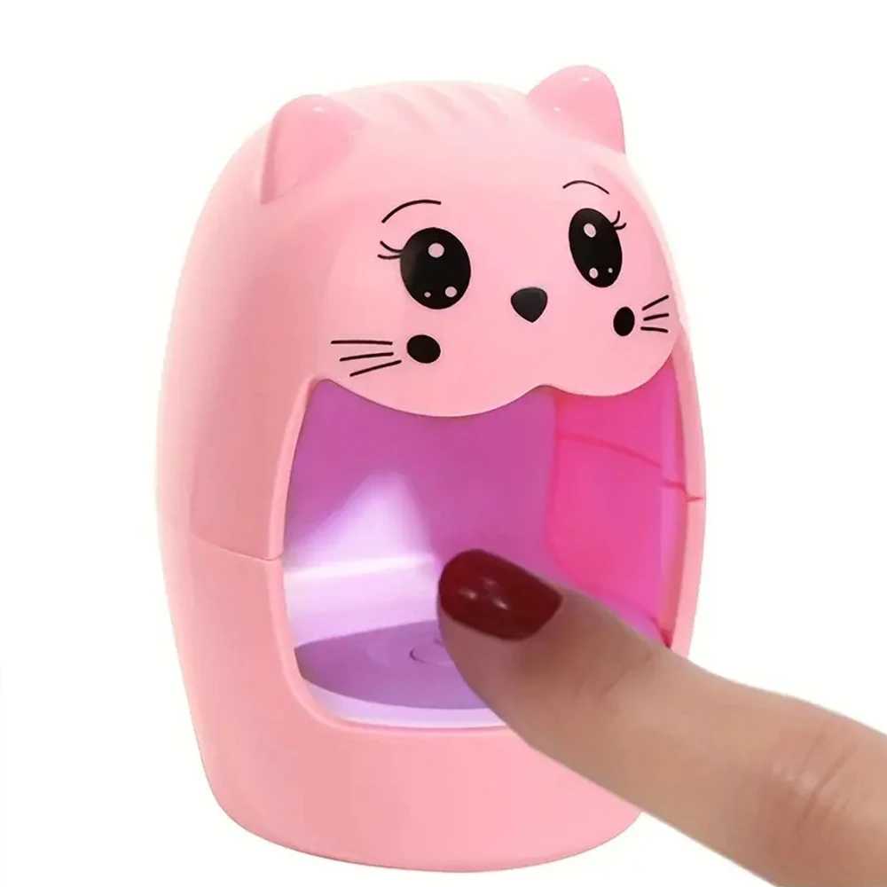 LULAA แสง UV สําหรับเล็บสําหรับเจลเครื่องเป่าเล็บรูปร่างน่ารักขนาดเล็กและแบบพกพา LED เล็บสําหรับศิลปินเล็บ DIY