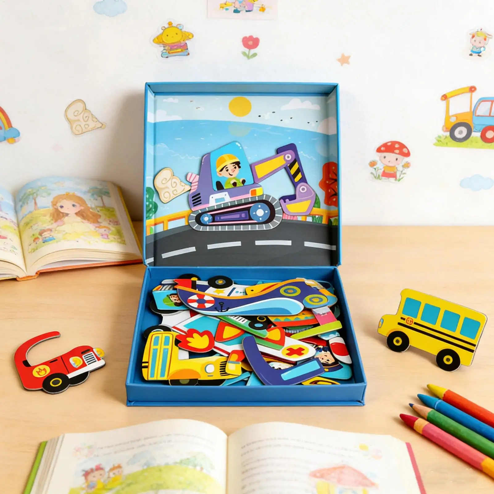 Puzzle magnetici per bambini Giocattoli educativi per vestire Rompicapo Puzzle per ragazzi in età prescolare Ragazze Centri per asilo nido