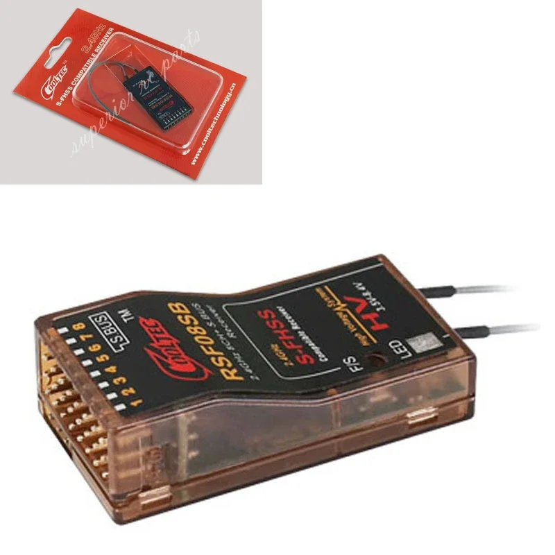 RSF08SB 8ch Futaba S-FHSS S.BUS Compatible Receiver for 10J 8J 6K 6J  14sg 18MZ WC 18SZ Frsky Delta 8