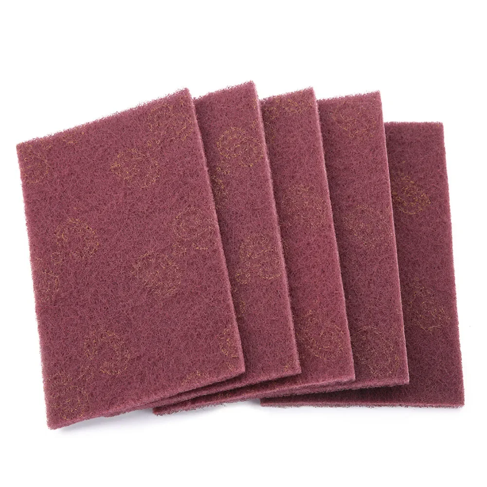 5/10 Stück Schleif-Handschwämme, Schleif-Schwämme, Polier- und Reinigungswerkzeuge, Quadratische Nylon-Schleifpads – Detail 1