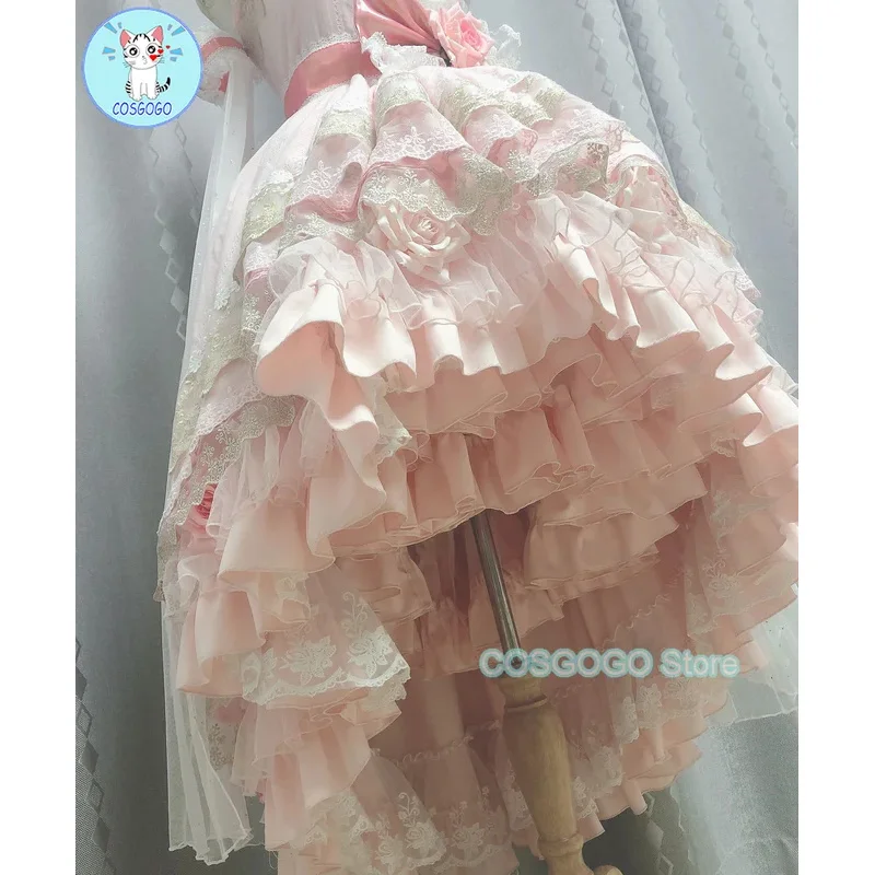 [حسب الطلب] من صنعني أميرة أتاناسيا/أثي أزياء تنكرية رائعة لوليتا فستان الهالوين ملابس النساء البالغات الوردي
